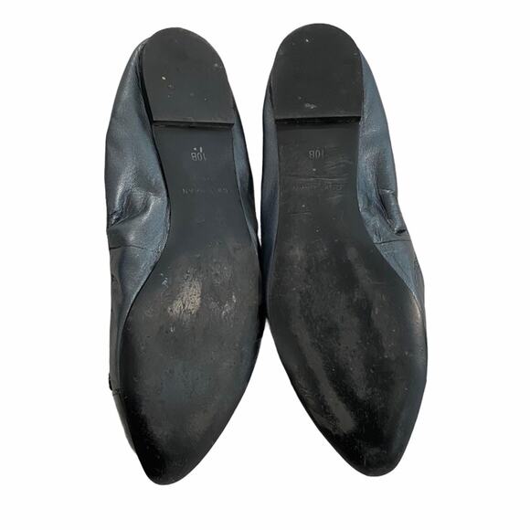 Cole Haan Grey & Black Pointed Toe Ballet Flats - Picture 3 of 5